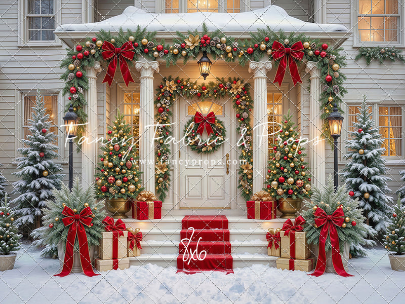 Cozy Christmas Entry - With Sweep Option