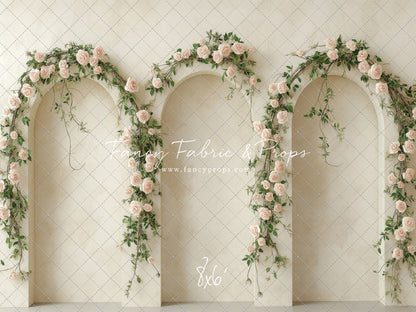 Cream Rose Courtyard - With Sweep Option