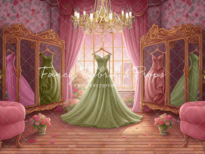 Dress Like A Princess - Green Dress - With Sweep Option