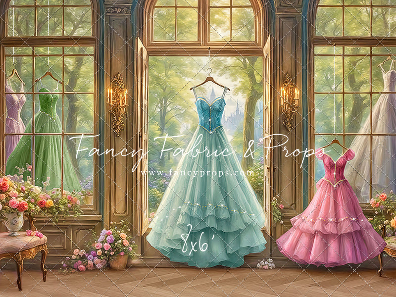 Dress of Royal Wishes- Wood Floor - With Sweep Option