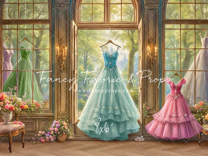 Dress of Royal Wishes- Wood Floor - With Sweep Option