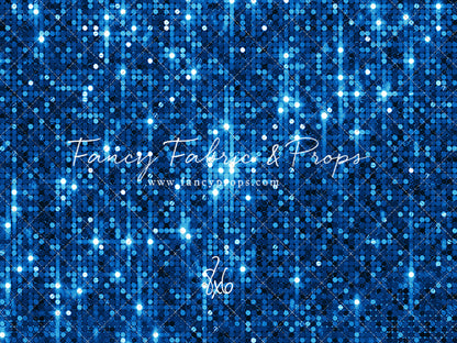 Electric Blue Glitz - With Solid Floor Sweep Option