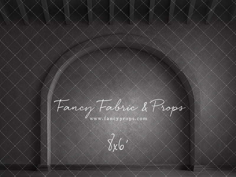 Elegant Charcoal Alcove - Solid Floor - With Sweep Option