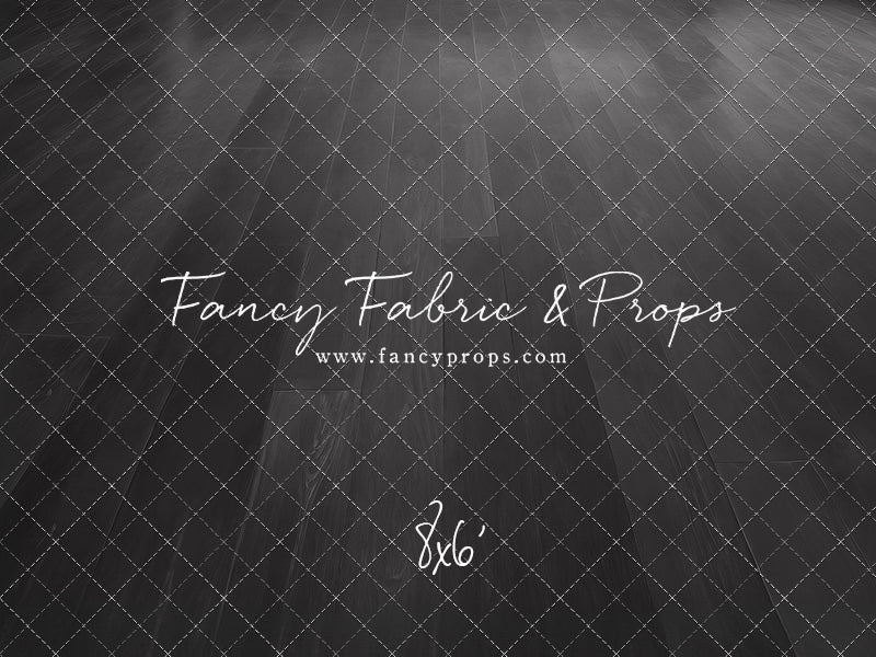 Elegant Charcoal Planks Mat Floor