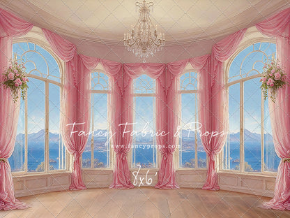 Elegant Summertime Mountain View - Wood Floor - With Sweep Option