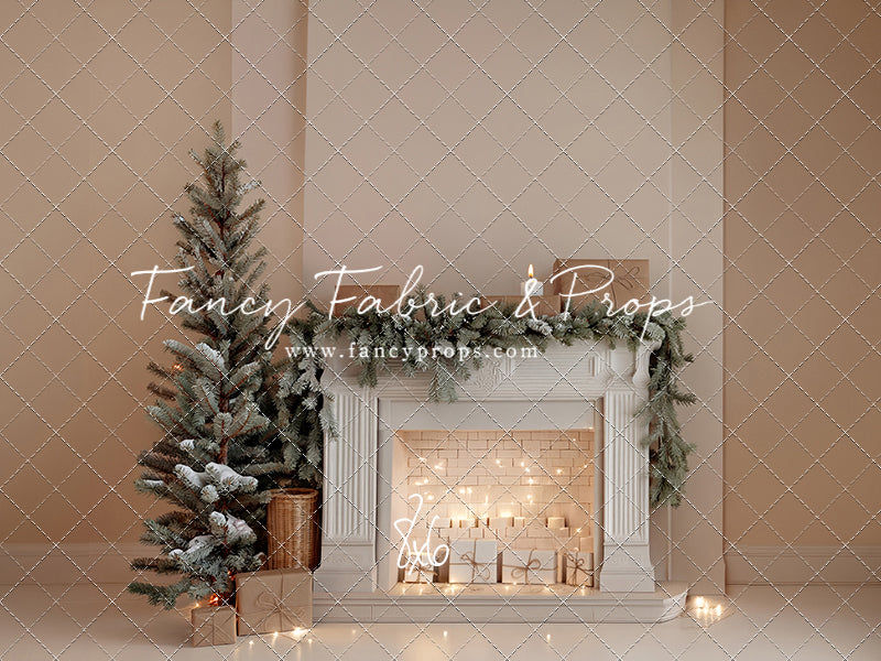 Evergreen & Ivory Mantle - With Sweep Option