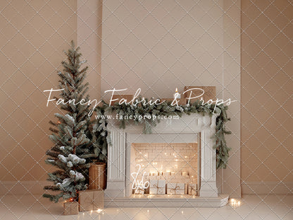 Evergreen & Ivory Mantle - With Sweep Option