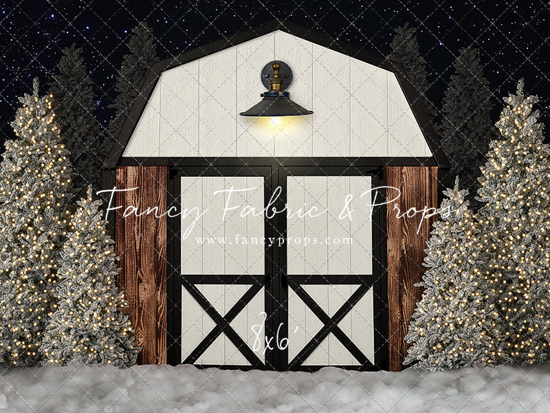 Modern Christmas Barn - With Light