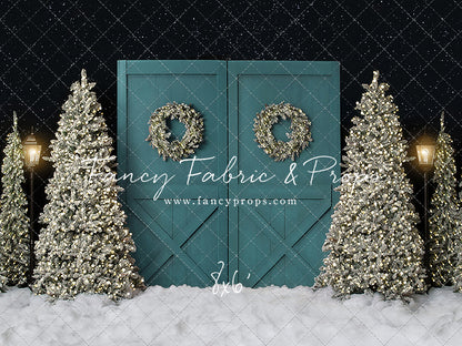 Fancy Blue Barn Doors
