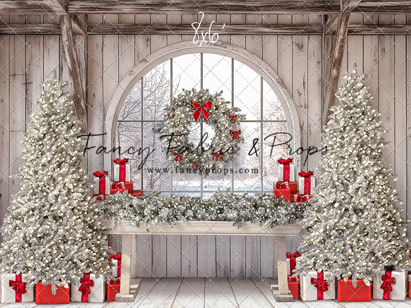 Farmhouse Christmas Winter View