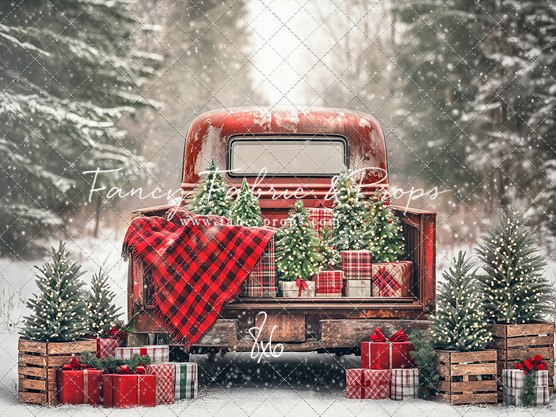 Festive Pickup Truck - with Sweep Option