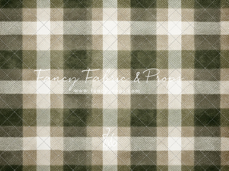 Frosted Pine Plaid - With Sweep Option