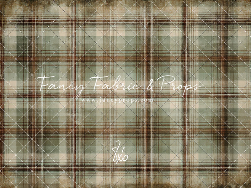 Frosted Plaid Spruce - With Sweep Option