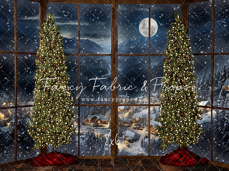 Frosted Village Bay Window