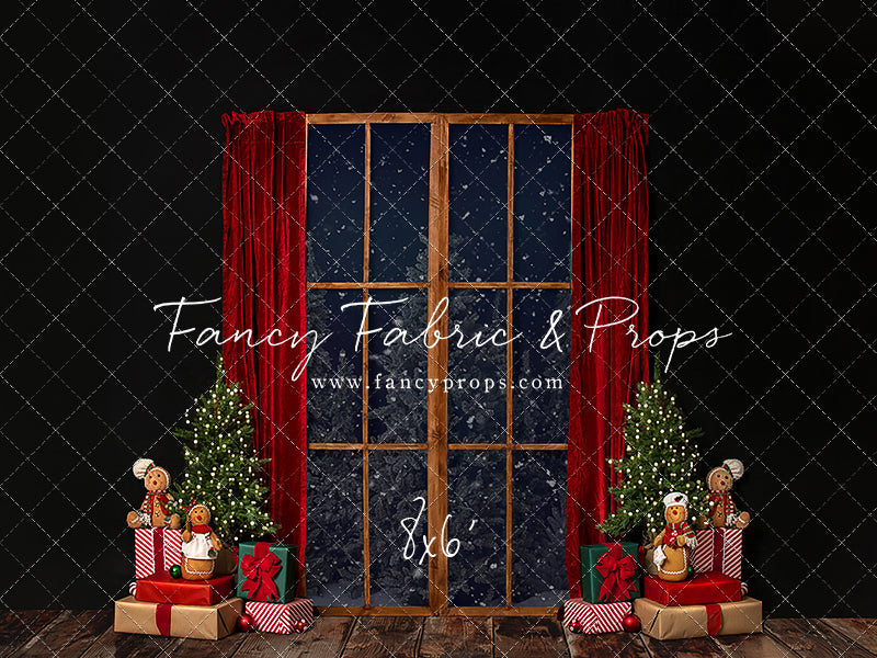 Gingerbread Mantle Window