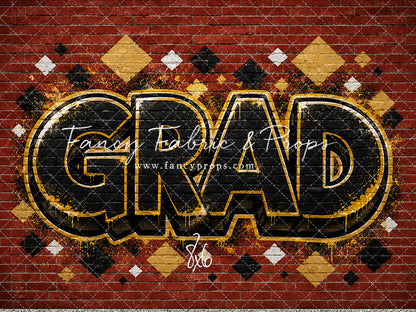 Gold & Black Grad - With Sweep Option