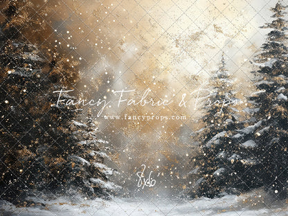 Golden Snowy Wonderland - With Sweep Option