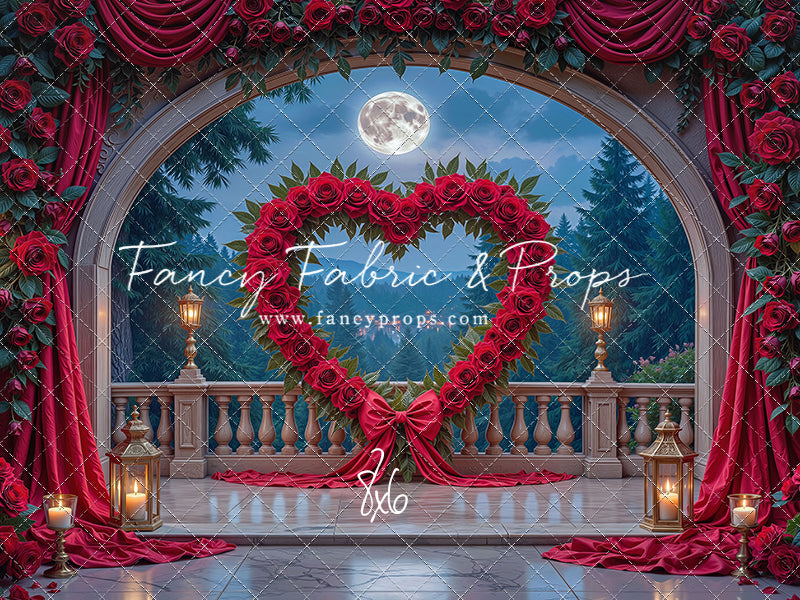 Heart of Roses - With Sweep Option