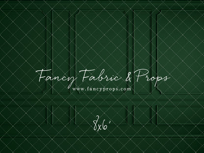 Holly Jolly Green Wainscoting Wall