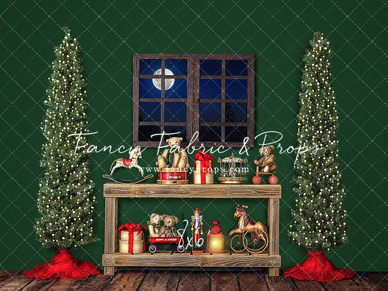 Holly Jolly Workshop Window