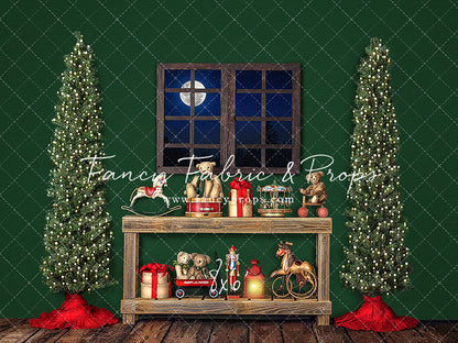 Holly Jolly Workshop Window