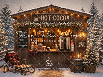 Hot Cocoa Holiday Hut - With Sweep Option