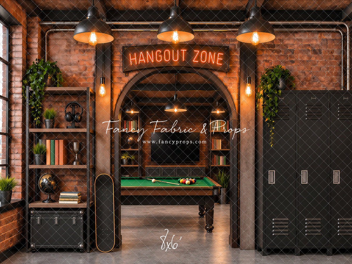Industrial Loft Hangout Zone - With Sweep Option