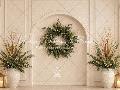 Ivory Evergreen Arch - With Sweep Option