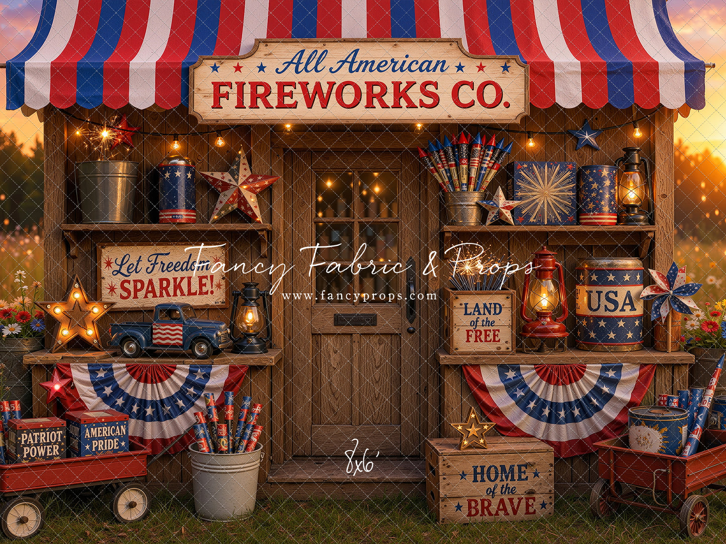 Liberty Sparks Fireworks Stand - With Sweep Option