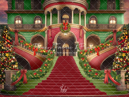 Merry Mansion- Red Rug - with Sweep Option