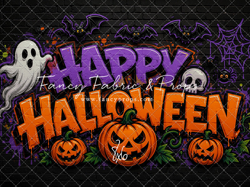 Midnight Graffiti Halloween - With Sweep Option