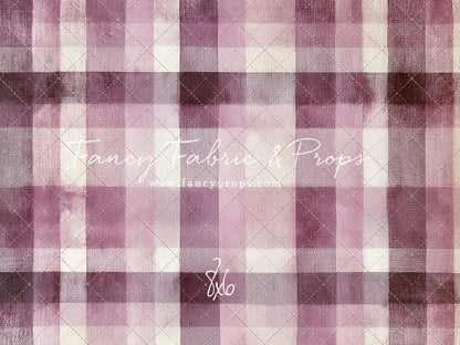 Mulberry Plaid - With Sweep Option