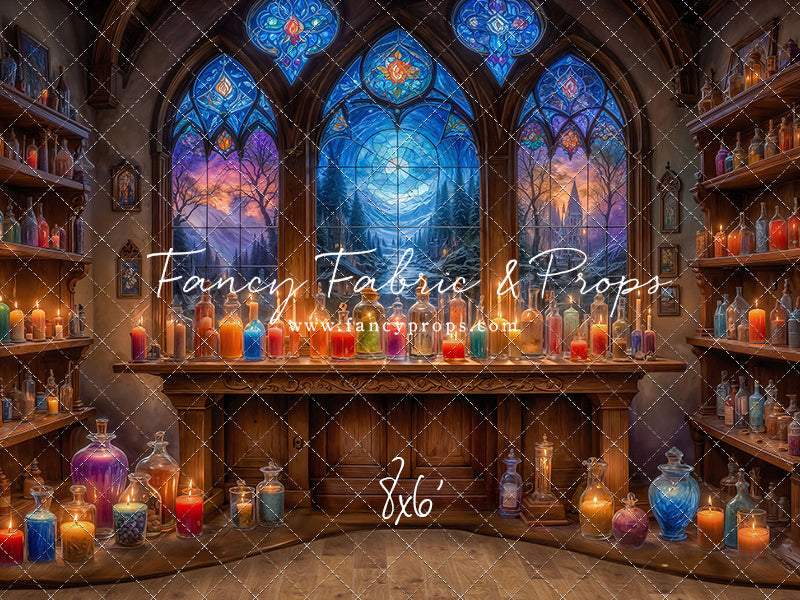 Mystic Potion Emporium - Wood Floor - With Sweep Option