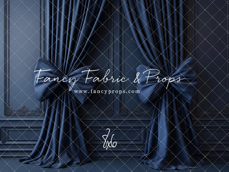 Navy Luxe Bows - With Sweep Option