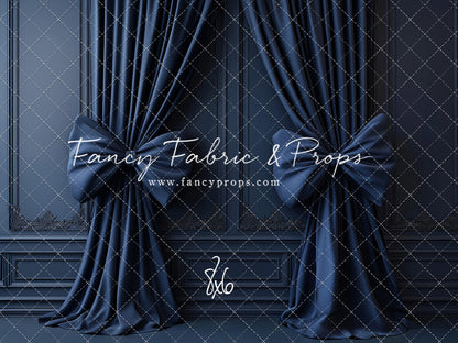 Navy Luxe Bows - With Sweep Option