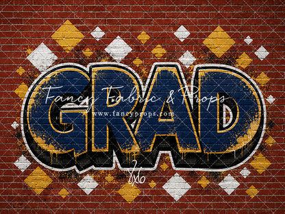 Navy & Gold Grad - With Sweep Option