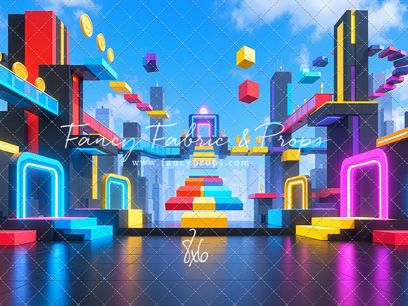 Neon Obby City - With Sweep Option