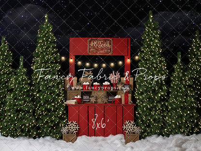 Nighttime Cocoa Stand - with Lights