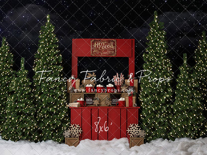 Nighttime Cocoa Stand 2pc Mini Room