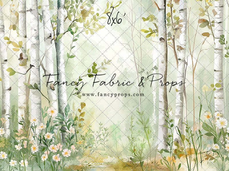 Painted Birch Forest - With Sweep Option