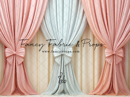 Pastel Bow Swag - With Sweep Option