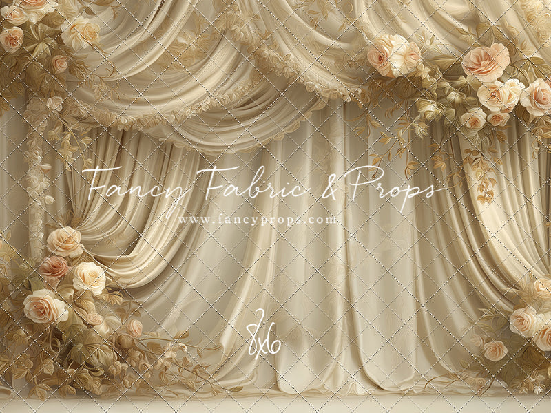 Petals & Silk In Ivory - With Sweep Option