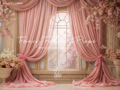 Pink Blossom Parlor - With Sweep Option