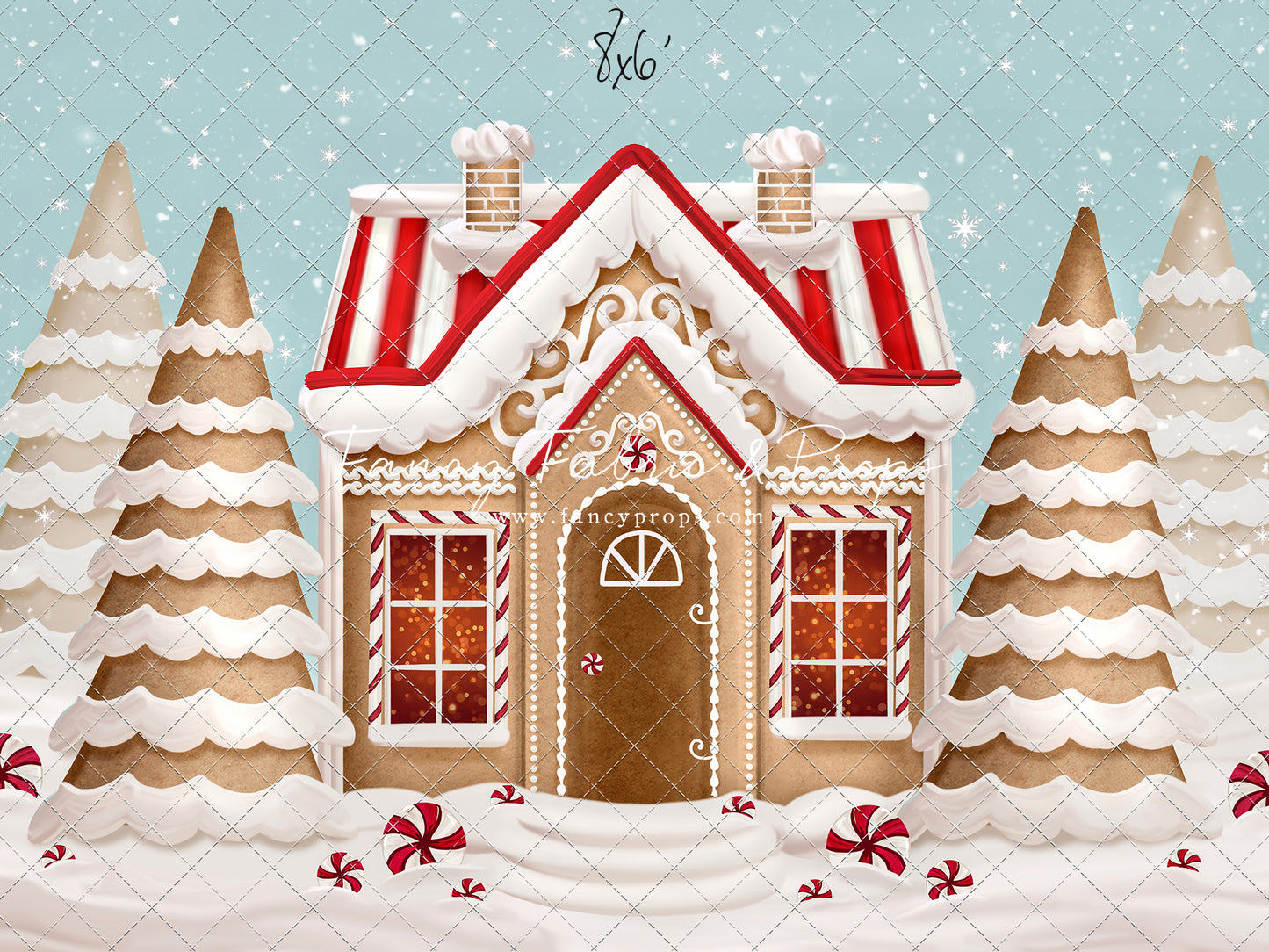 Pretty Peppermint Gingerbread House