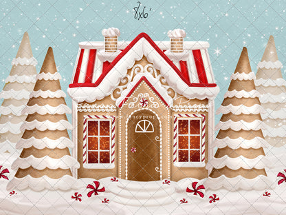 Pretty Peppermint Gingerbread House