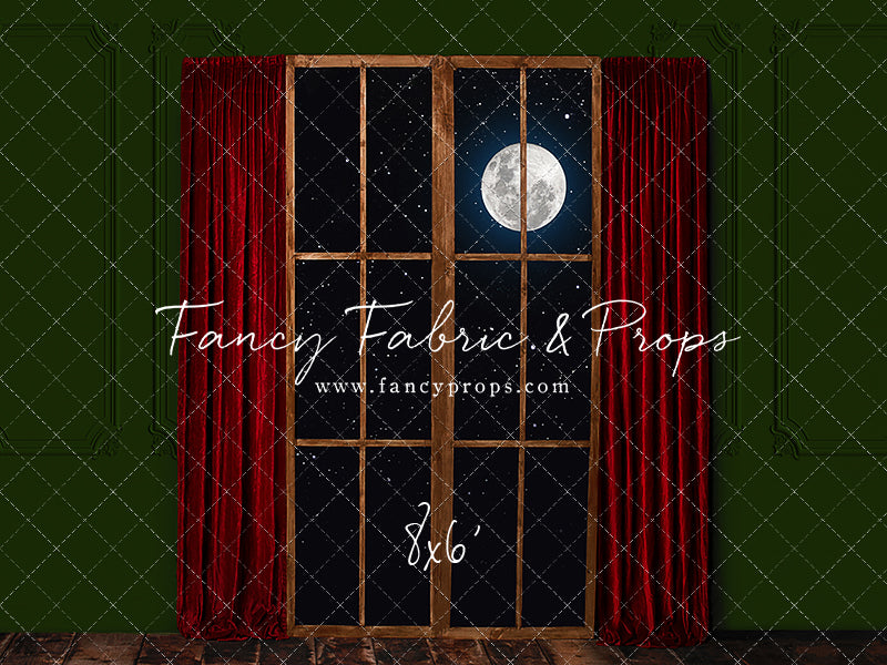 Red & Green Wood Window