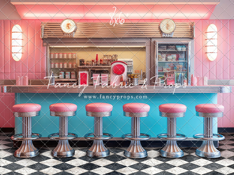 Rockin Retro Pastel Diner - With Sweep Option