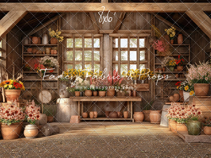 Rustic Greenhouse Blooms 2pc Set
