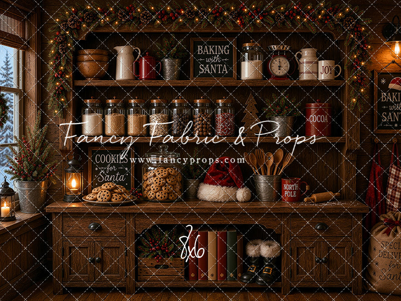 Santa's Cookie Cupboard - With Sweep Option