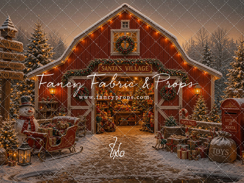 Santa's Village Barn - with Sweep Option